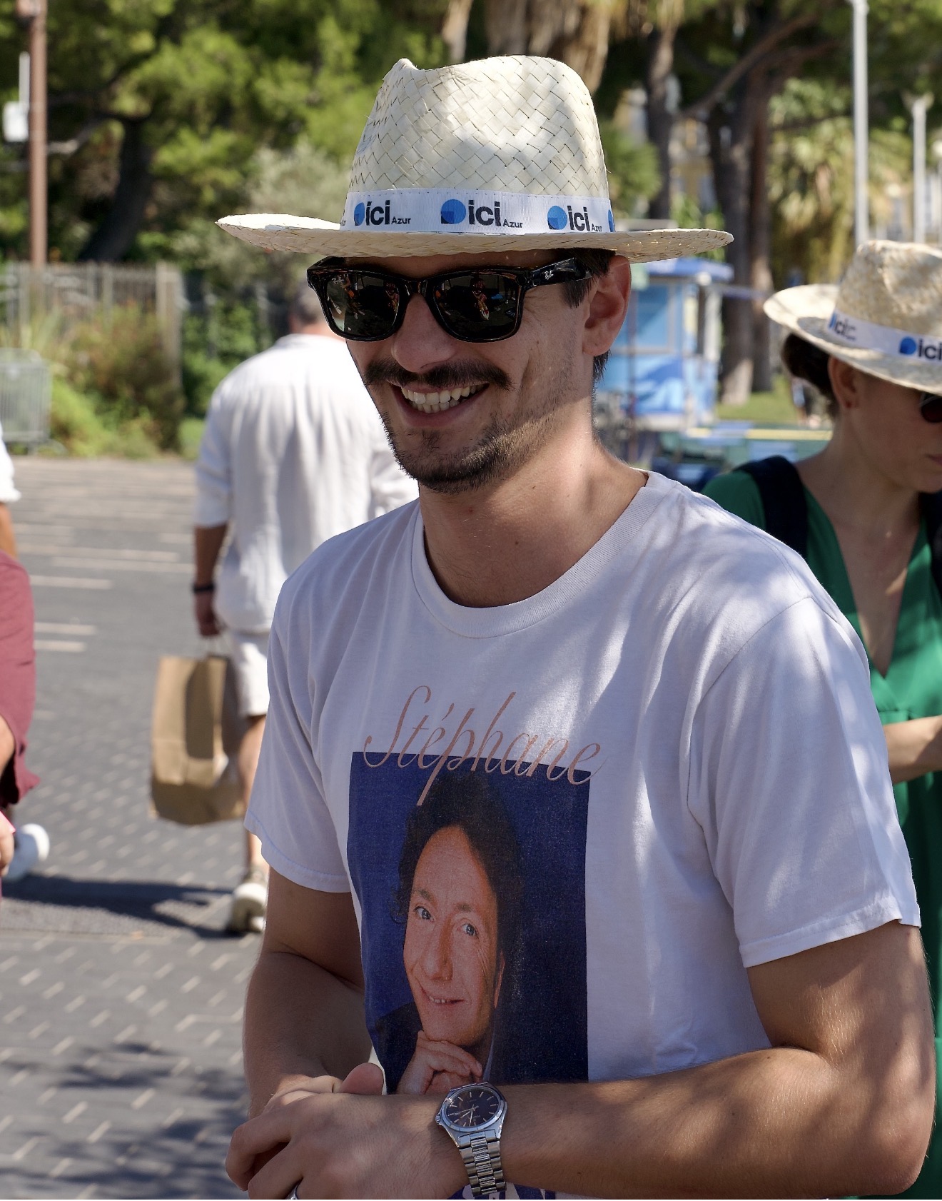 Tom Obry lors d'une animation ICI Azur en plein air